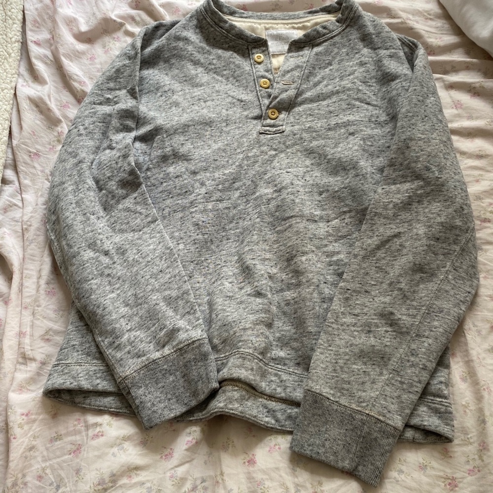 Henley crew neck